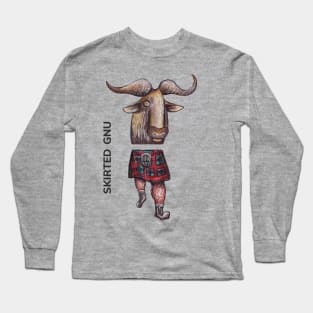 SKIRTED GNU by FrankenDuo Long Sleeve T-Shirt